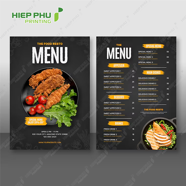 In Menu/ Thực đơn