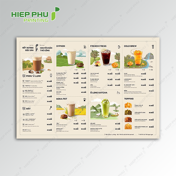 In Menu/ Thực đơn