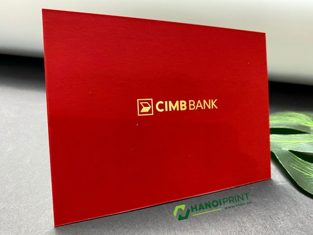 In thiệp cảm ơn CIMB BANK