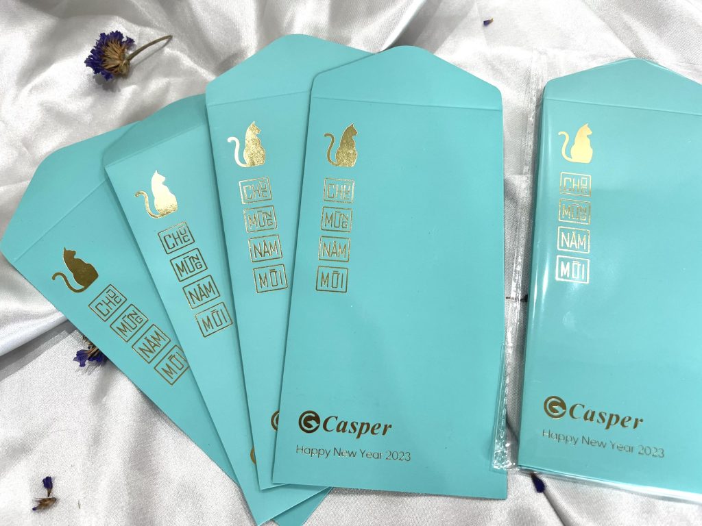 In Hiệp Phú in lì xì ép kim cao cấp cho Casper – Tinh tế trong từng chi tiết