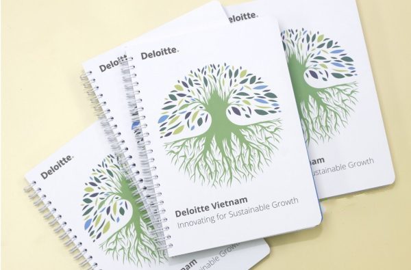 In Hiệp Phú in sổ lò xo cao cấp cho Deloitte – Sự kết hợp của chuyên nghiệp và đẳng cấp