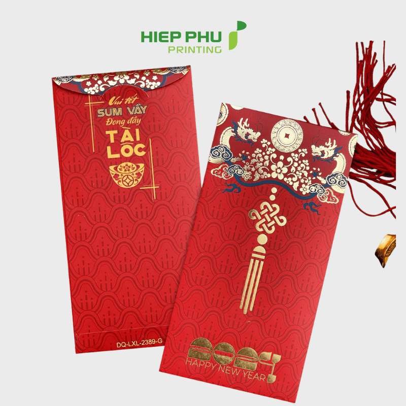 In Hiệp Phú in lì xì ép kim cao cấp cho Tân Thuận Phong Group
