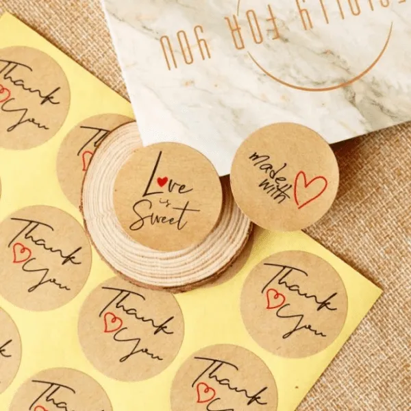 Stickers decal giấy kraf