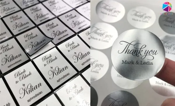 Stickers decal xi bạc