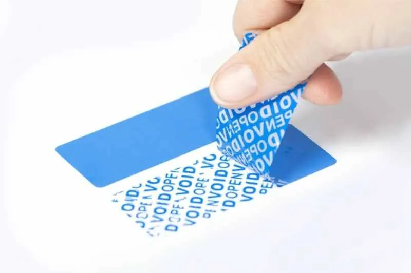 Tem decal bảo mật void