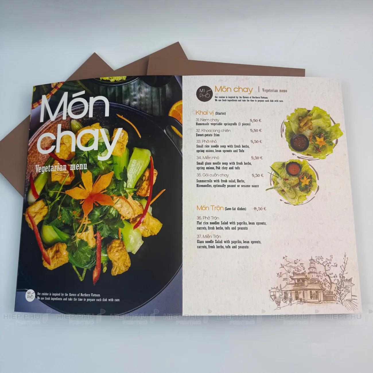 Menu mở phẳng