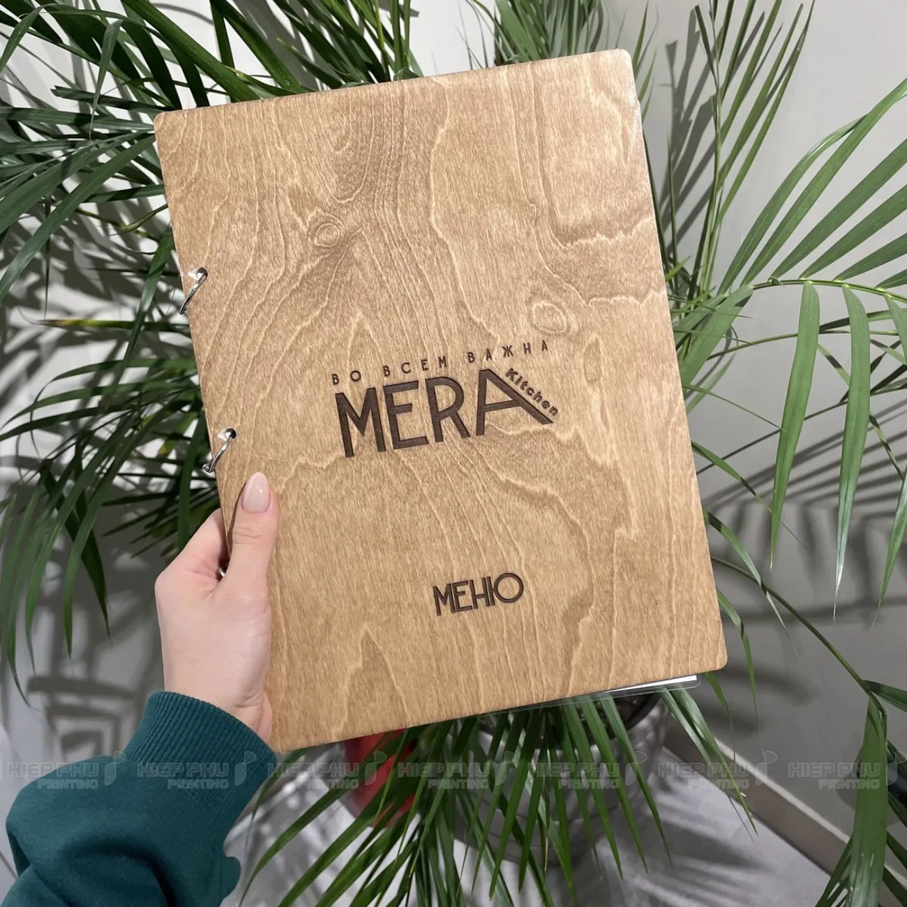 Menu gỗ ép
