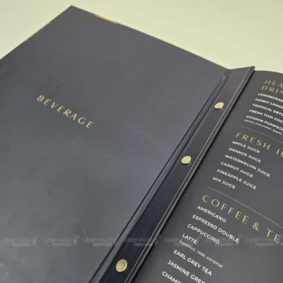 Menu bìa cartong cứng