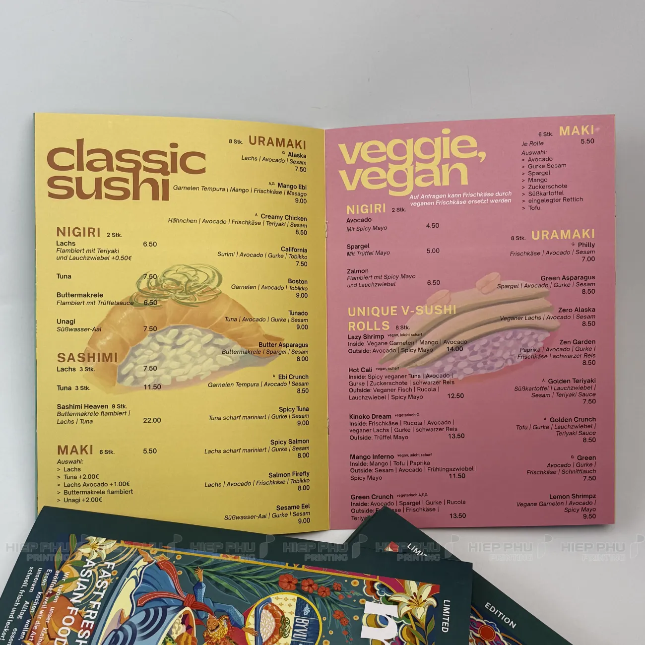 Menu mở phẳng