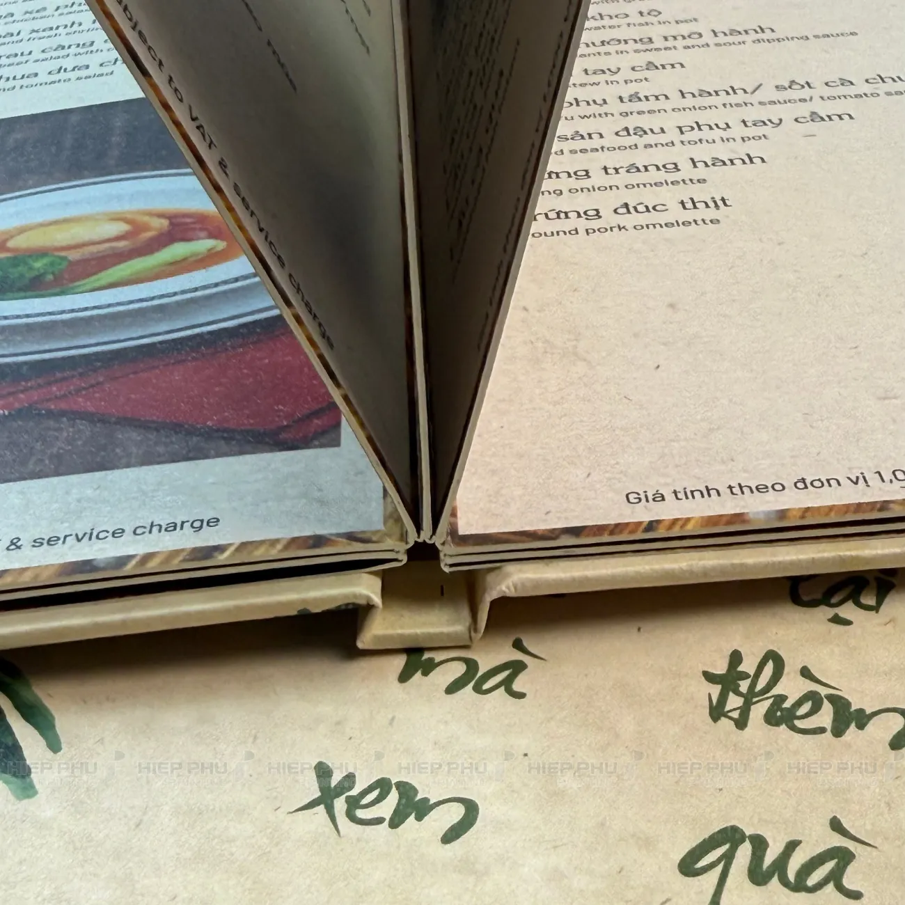 Menu mở phẳng