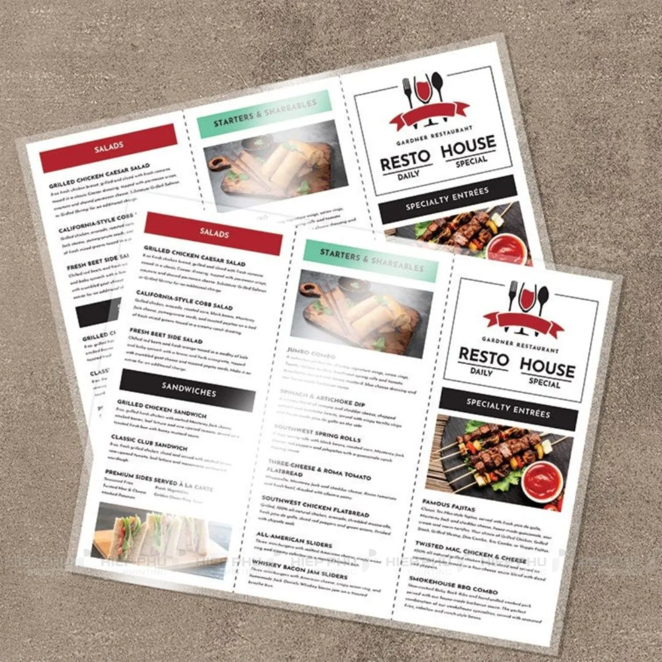Menu ép plastic