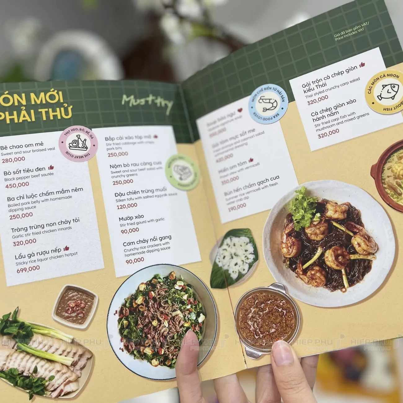 Menu mở phẳng
